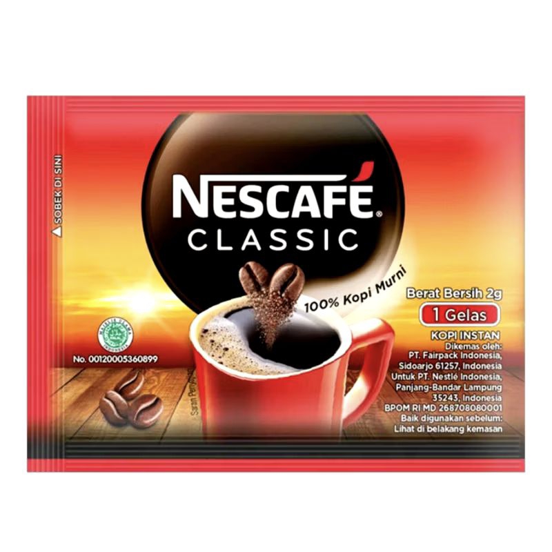 

Kopi Nescafe Classic isi 10 sachet