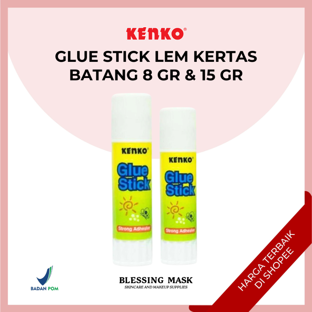

KENKO Glue Stick Lem Kertas Batang Kenko 8 gr & 15 gr | ATK Blessingmask