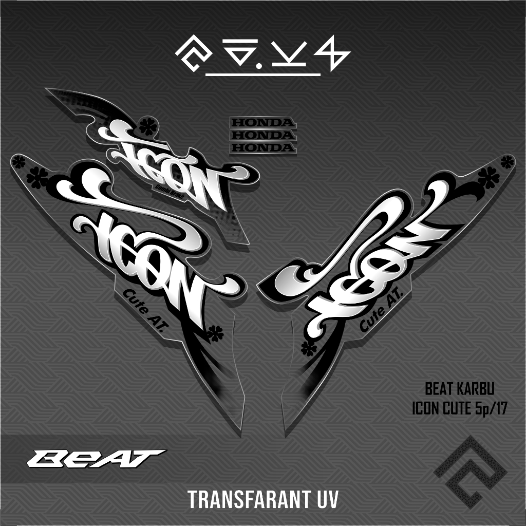 STRIPING BEAT KARBU / TRANSFARAN UV / DECAL ICON CUTE