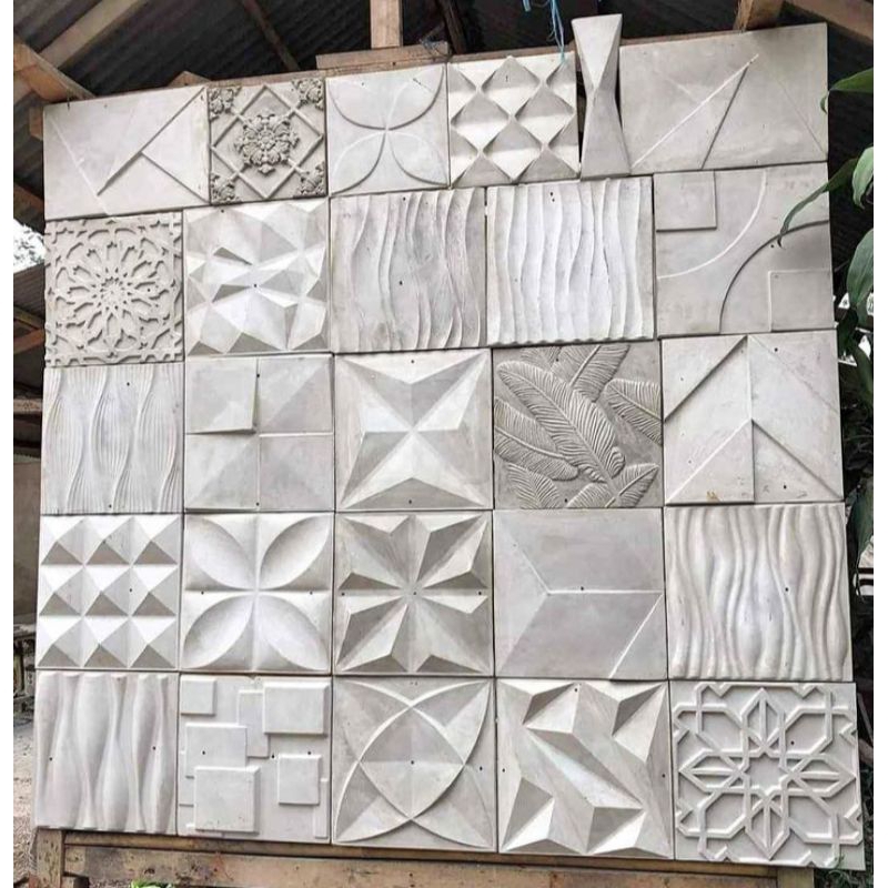 Wall panel ornamen 3D beton