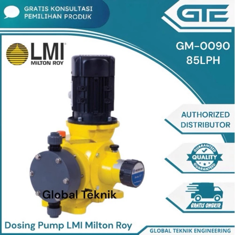 Dosing Pump LMI Milton Roy GM-0090PPAMNN DOSING PUMP 85 LPH MILTON ROY