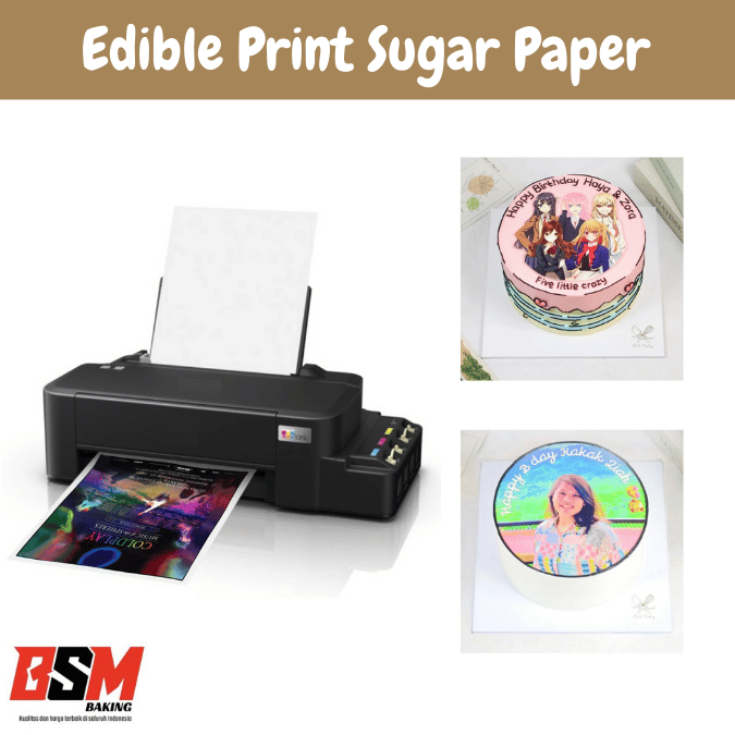 

Edible Printing / Cetak Edible Print / Cetak Edible Foto / Edible Sugar Paper Print / Cetak Foto / Dekor Kue