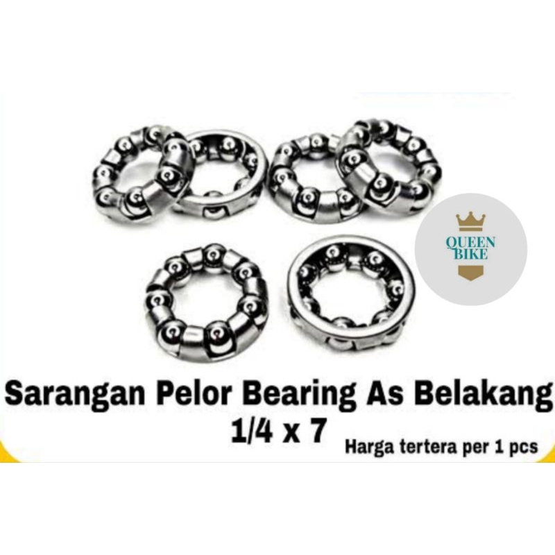 Gotri Hagel Pelor Renteng As Roda Depan / Belakang Sepeda 1/4x7 Murah