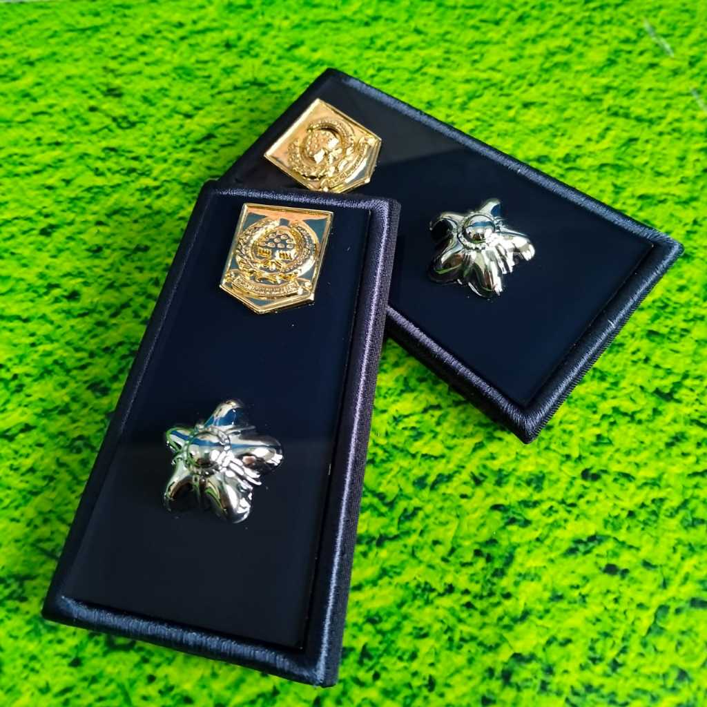 PANGKAT PDH LURAH KAIN BIRU AKRILIK MELATI 1 SILVER LUXURY