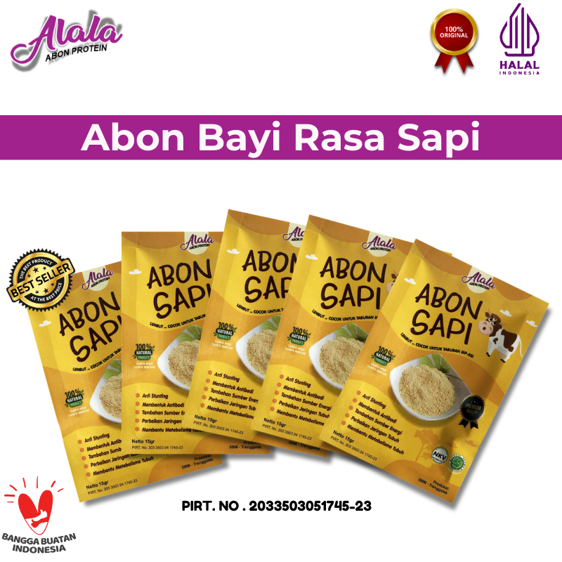 

Abon Bayi MPASI Halus Alala – Solusi MPASI Sehat, Tanpa MSG, Kaya Protein Rasa Sapi Tidak Pedas