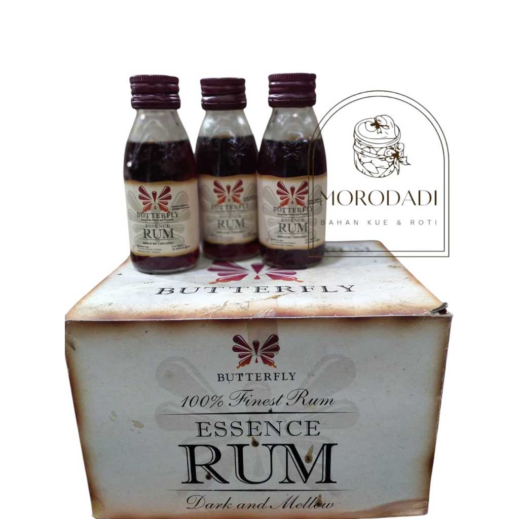 

Rhum Jamaica Merk KOEPOE KUPU 60ml Essence Butterfly Rum Fine Quality