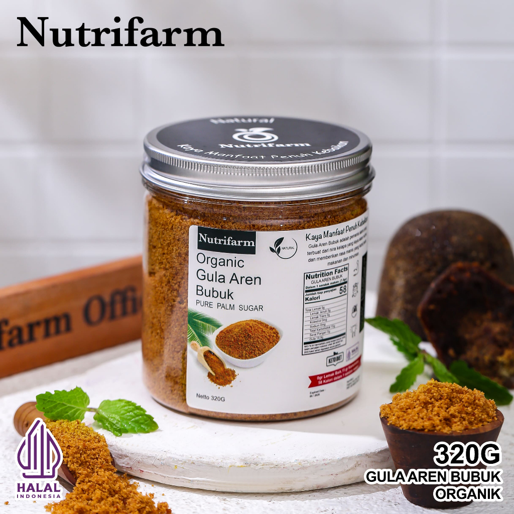 

NUTRIFARM GULA AREN BUBUK 320GR 1 KG ASLI 100% ORGANIK MURNI SACHET 500 GRAM ASLI UNTUK KOPI PALEMBANG / GULA AREN ASLI PALEMBANG BUBUK CIANJUR GARUT TASIKMALAYA BANTEN MEDAN / GULA AREN SEMUT 1KG ORGANIK ASLI 100% MURAH JAHE PREMIUM / PALM SUGAR BUBUK