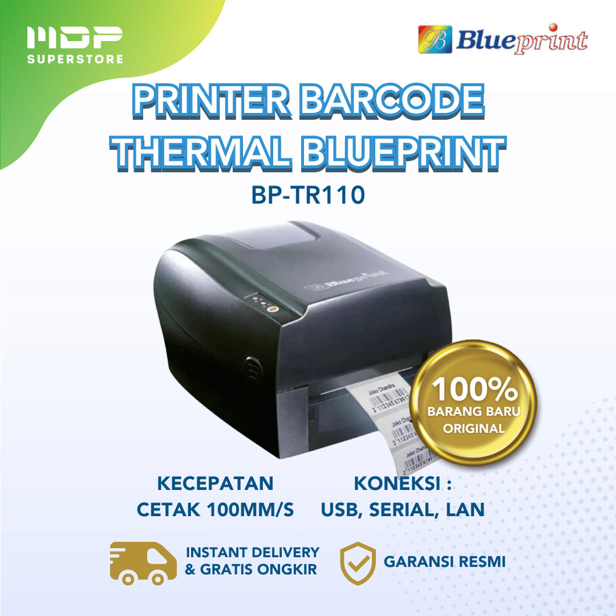 PRINTER BARCODE THERMAL BLUEPRINT BP-TR110