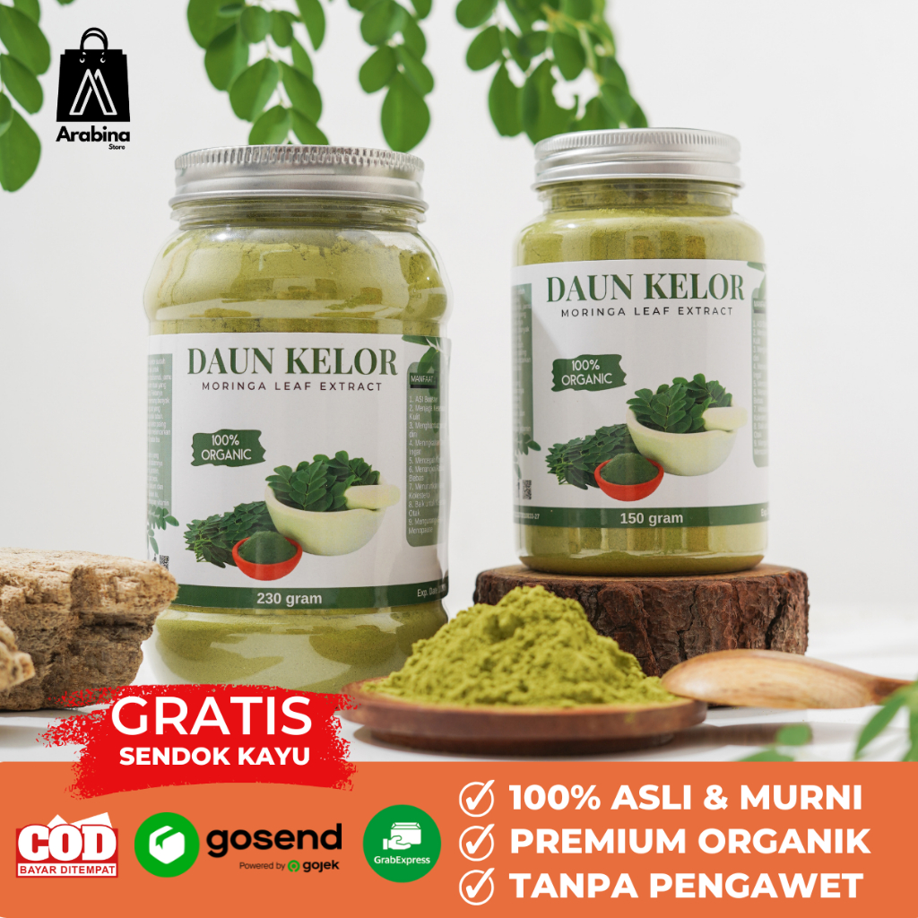 

Arabina Bubuk Daun Kelor Peninggi Badan