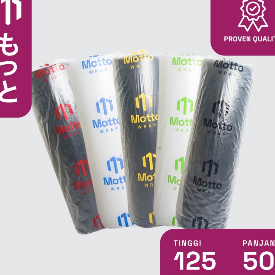 

KF7 Bubble Wrap 125cm x 5 Meter Warna Bening Hitam Aneka Ketebalan Dengan Core Plastik BubleBubel Motto