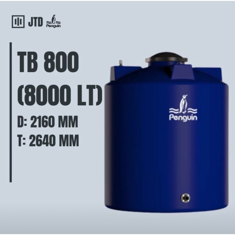 Toren/Tangki/Tandon Air Penguin Kapasitas 8000 Liter - TB 800