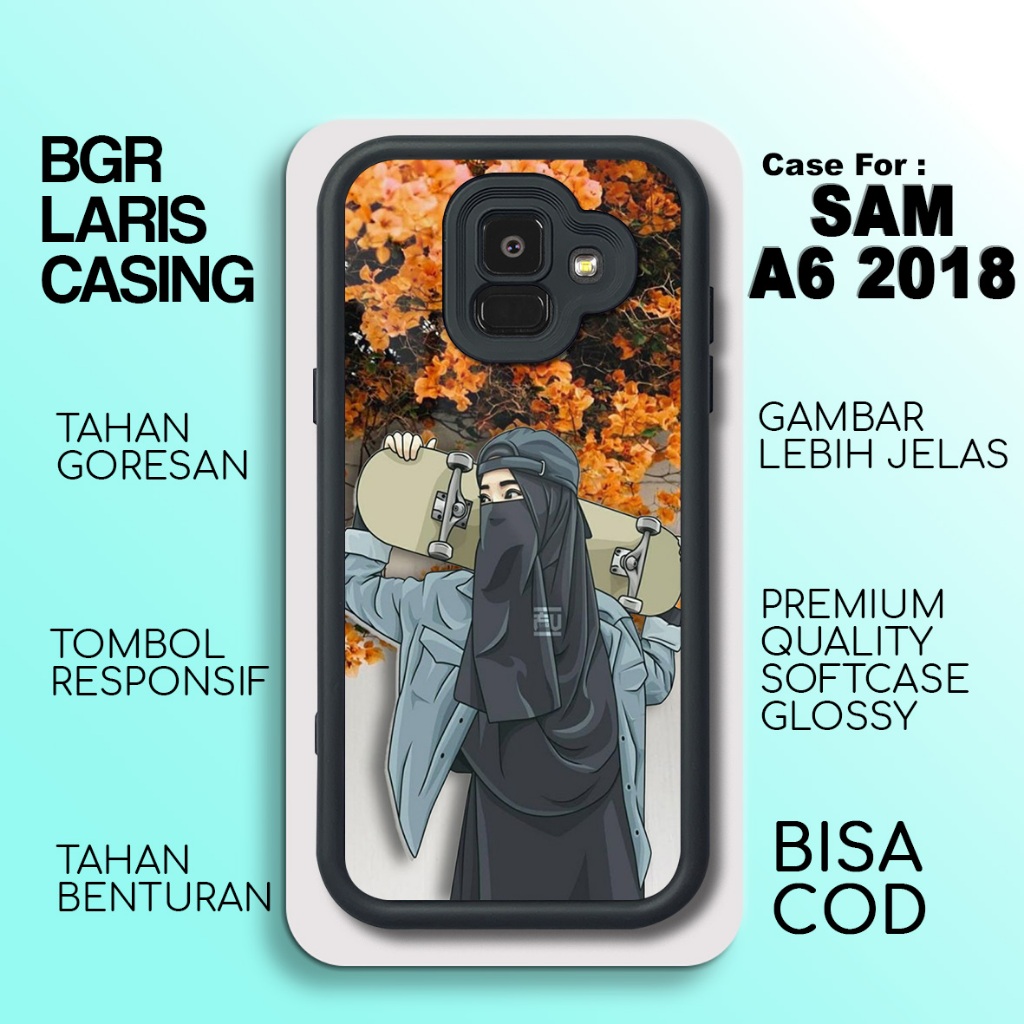 Casing Samsung A6 2018 Terbaru Hijab Hardcase Softcase Glossy Termurah Case Samsung A6 2018 Terlaris