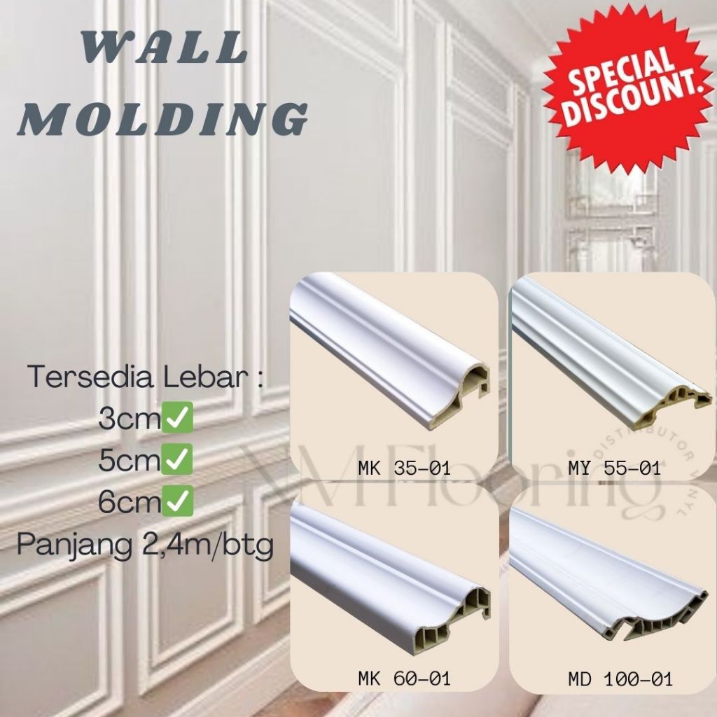 List Wall Molding PVC - Lis Profil Dinding Rumah Kekinian ala pinterest