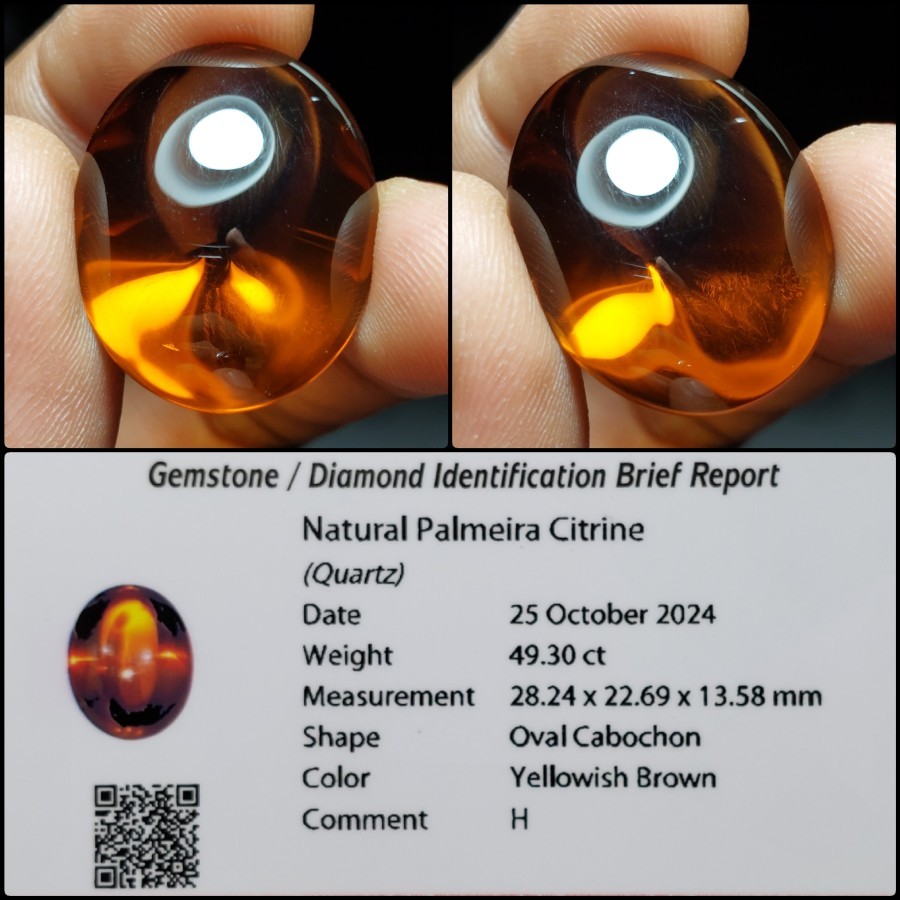 Natural Palmeira Citrine Crystal Clean Good Color Batu Permata Kecubung Kuning Asli Big Size Memo
