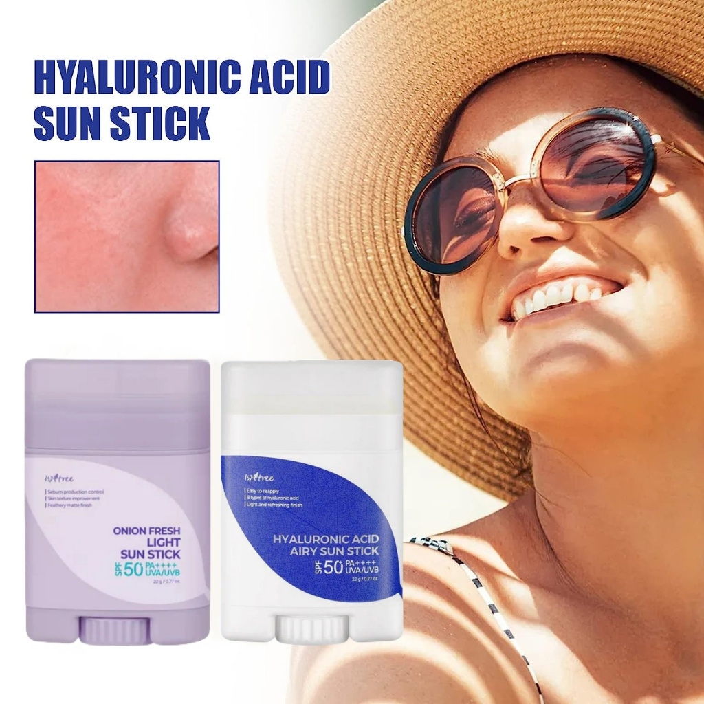 ISNTREE Hyaluronic Acid Airy Sun Stick/Onion Fresh Light Sun Stick SPF 50+ PA++++ 22g/Sun Stick