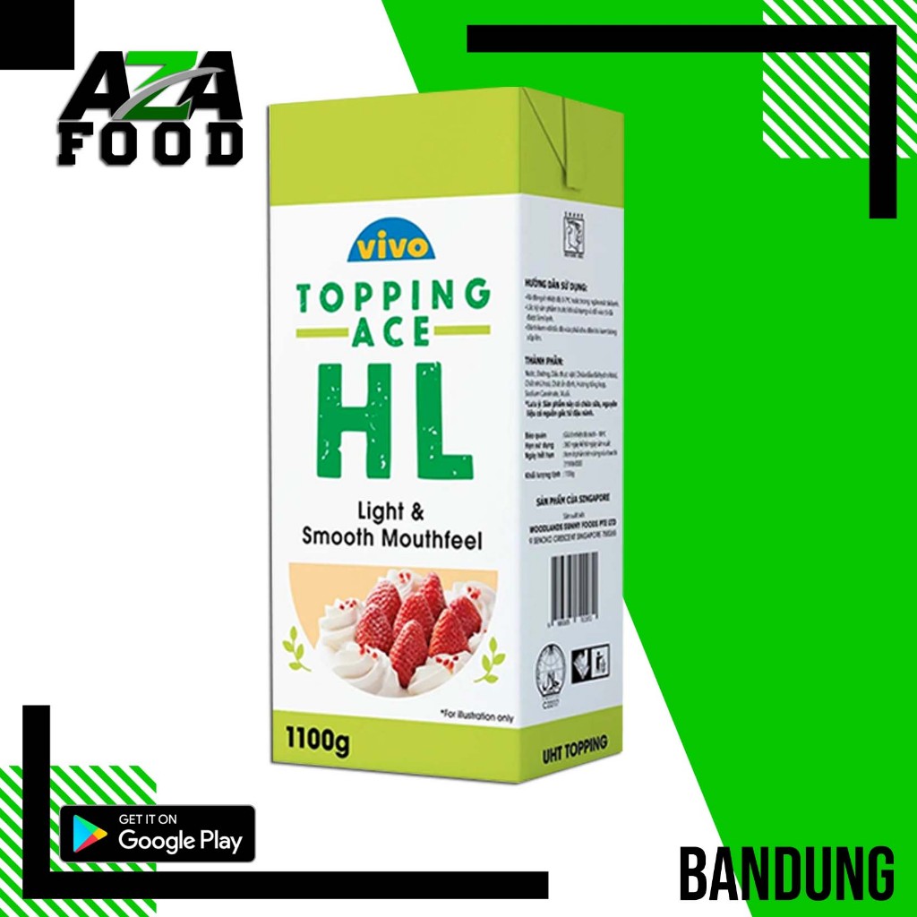 

Vivo Whipping Cream Topping Ace HL 1100 gr