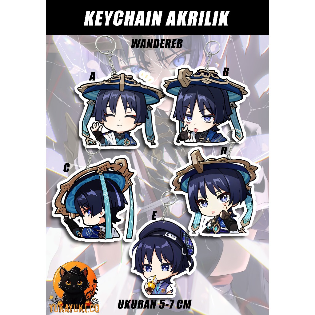 Ganci Akrilik Genshin Wanderer