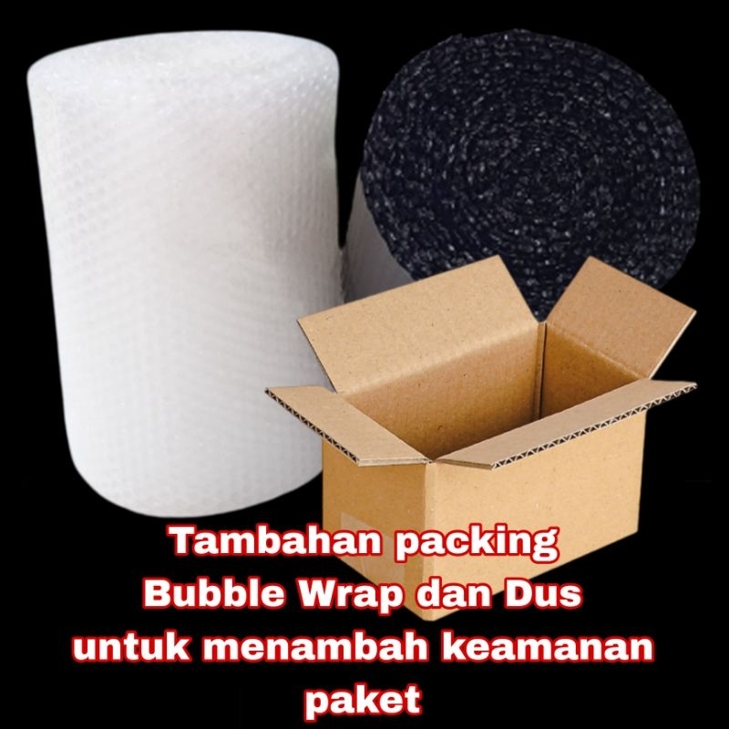 

bubble wrap dan dus tambahan packing paket lebih aman