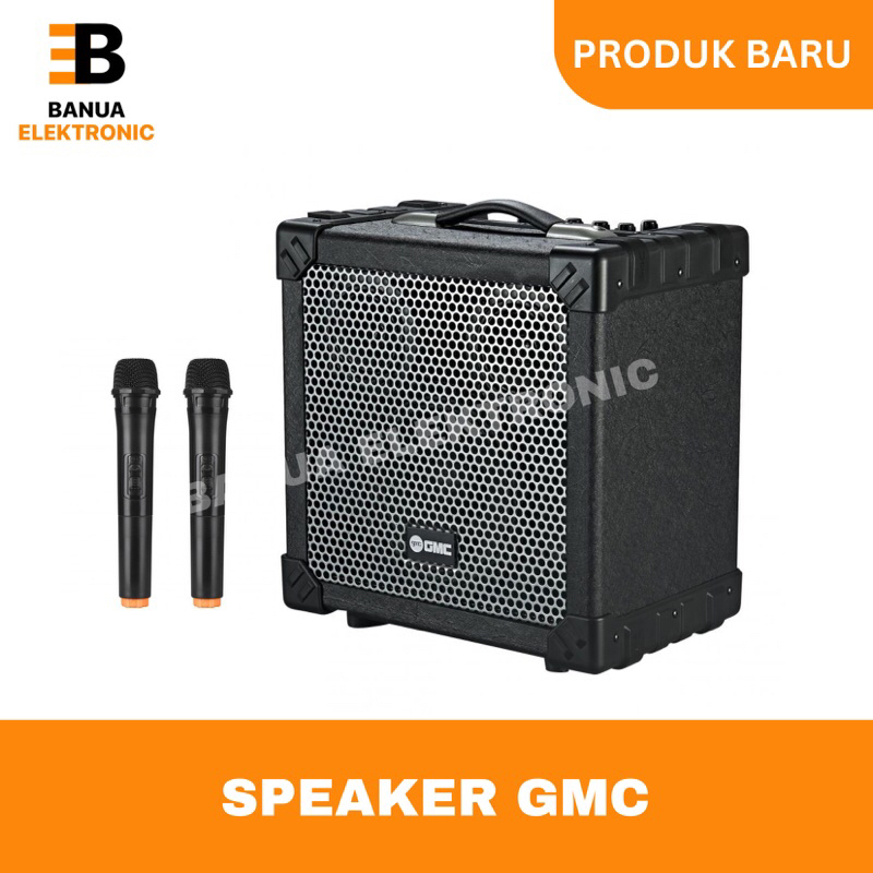 SPEAKER PORTABLE GMC 888Q FREE MIC 2 WIRELESS