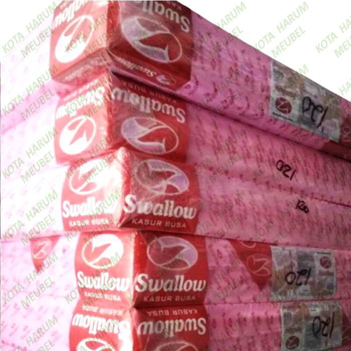 kasur busa swallow swalow swalaw sarung cover pink tebal 20 cm garansi 20 tahun uk 90x200 200x90 200