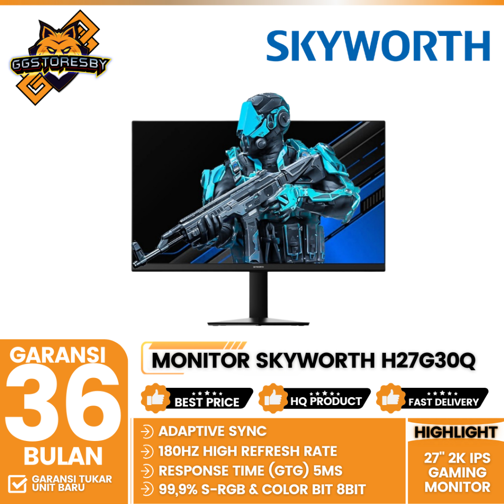 Monitor Skyworth H27G30Q 27" 2K Ips 180Hz Hdmi
