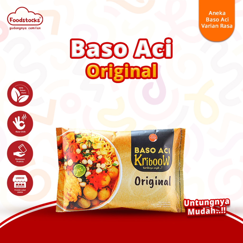 

Baso Aci Kriboow Original Rasa Ayam Bawang Selera Martini