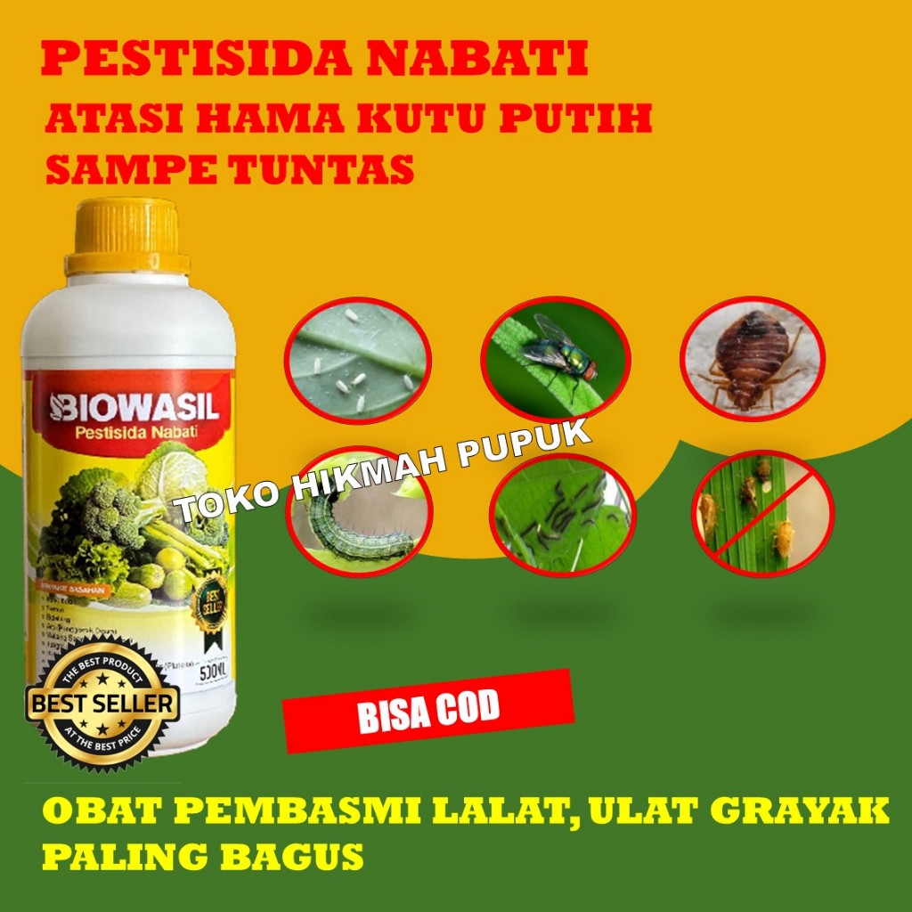 INSEKTISIDA BIOWASIL PESTISIDA NABATI OBAT HAMA SEMUA JENIS TANAMAN PALING BAGUS - PESTISIDA NABATI 