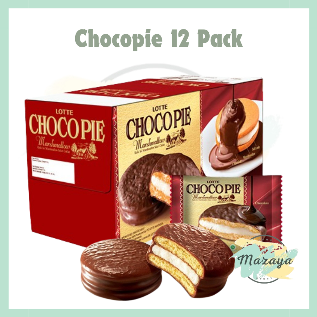 

LOTTE CHOCOPIE MARSHMALLOW ISI 12 PACK - MAZAYA HOMESTORE