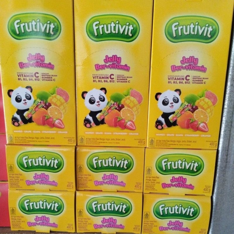 

frutivit jelly bervitamin rasa buah"an 1pak isi 20pcs