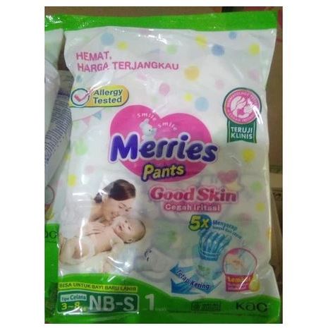 Merries Popok Bayi Pants Renceng / Pampers Celana Ukuran NB - S