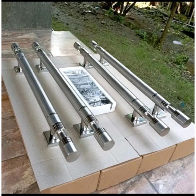 gagang pintu rumah/handle pintu, kupu tarung(2 pintu) full set + body kunci