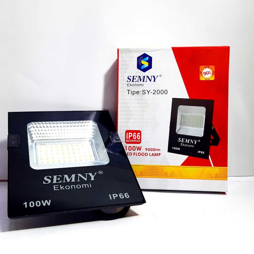 Semny LED flood lamp lampu sorot 100 watt kuning