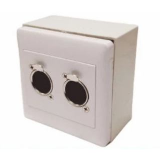 WALL PLATE XLR FEMALE+OUTBOWFACE PLATE XLR FEMALE