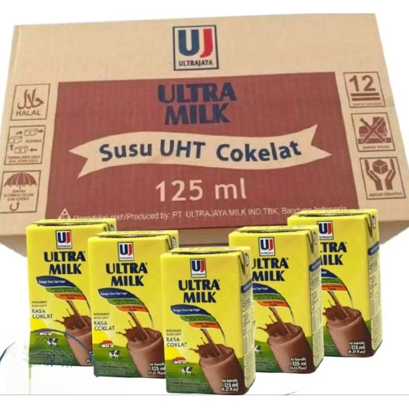 

susu ultra 125ml isi 40 pcs