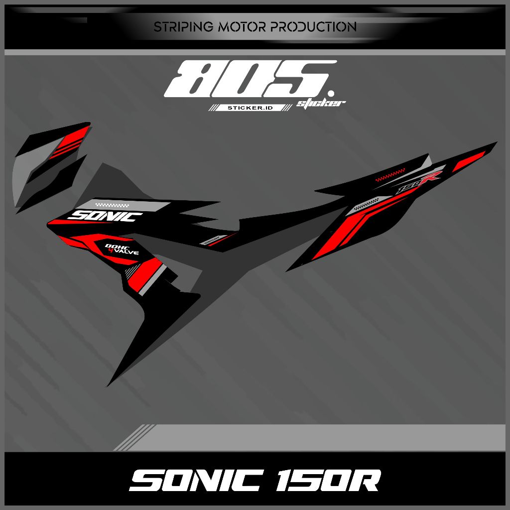 STRIPING STIKER HONDA SONIC150R - STIKER VARIASI SONIC - STRIPING SONIC GRAFIS KEREN