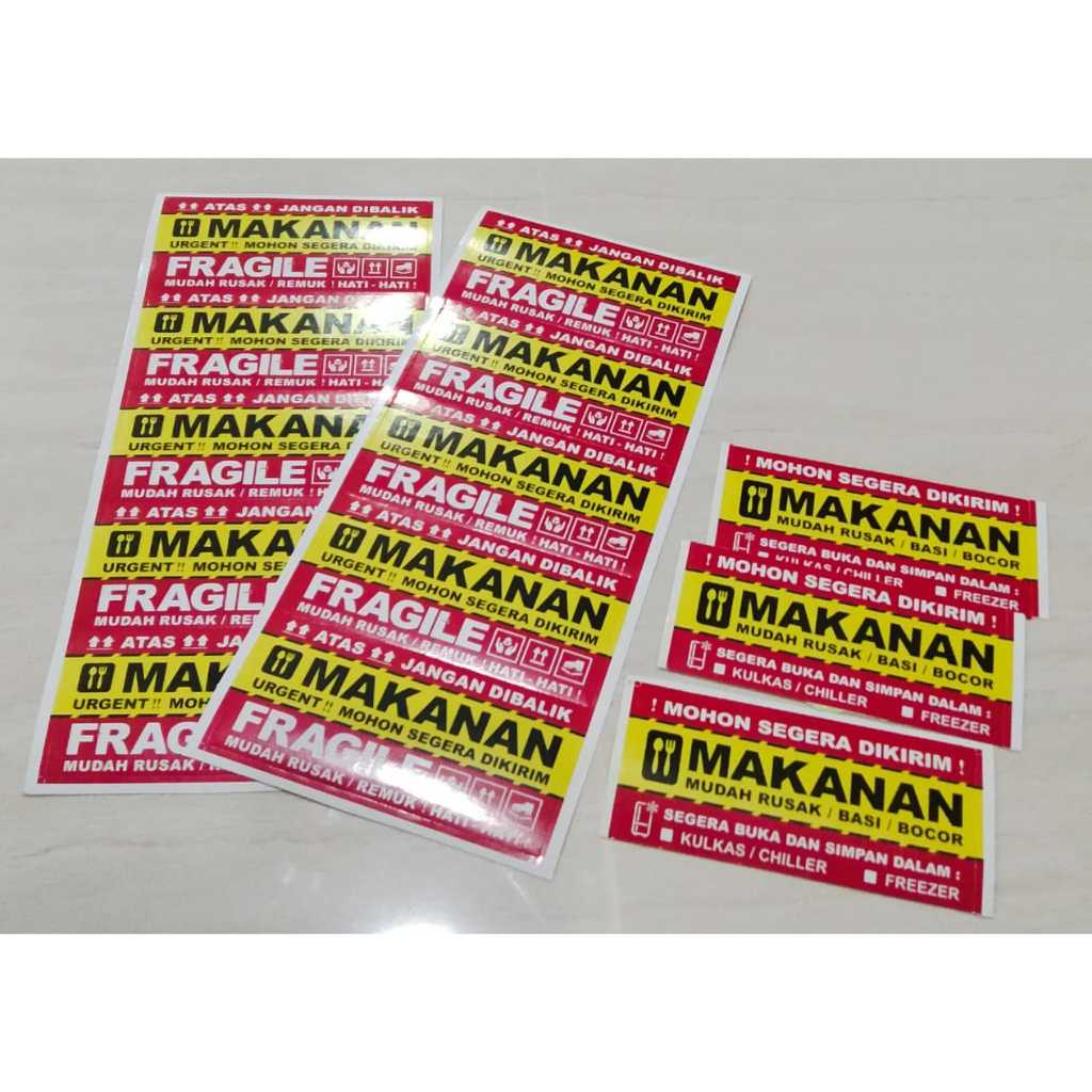 

Sticker Pengiriman Makanan Fragile Ukuran 5x10,2 cm Jual Perpcs