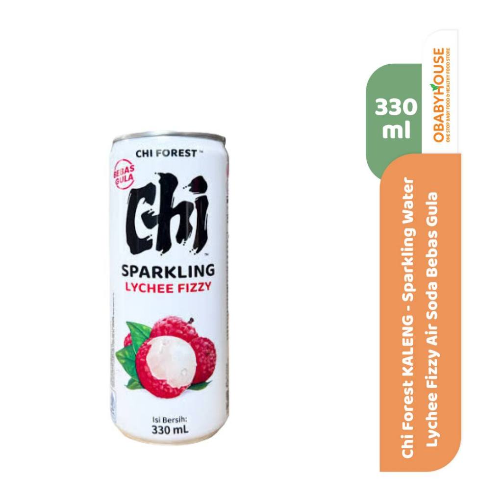

Chi Forest Kaleng 330 ml - Sparkling Water Lychee Fizzy Air Soda Bebas Gula