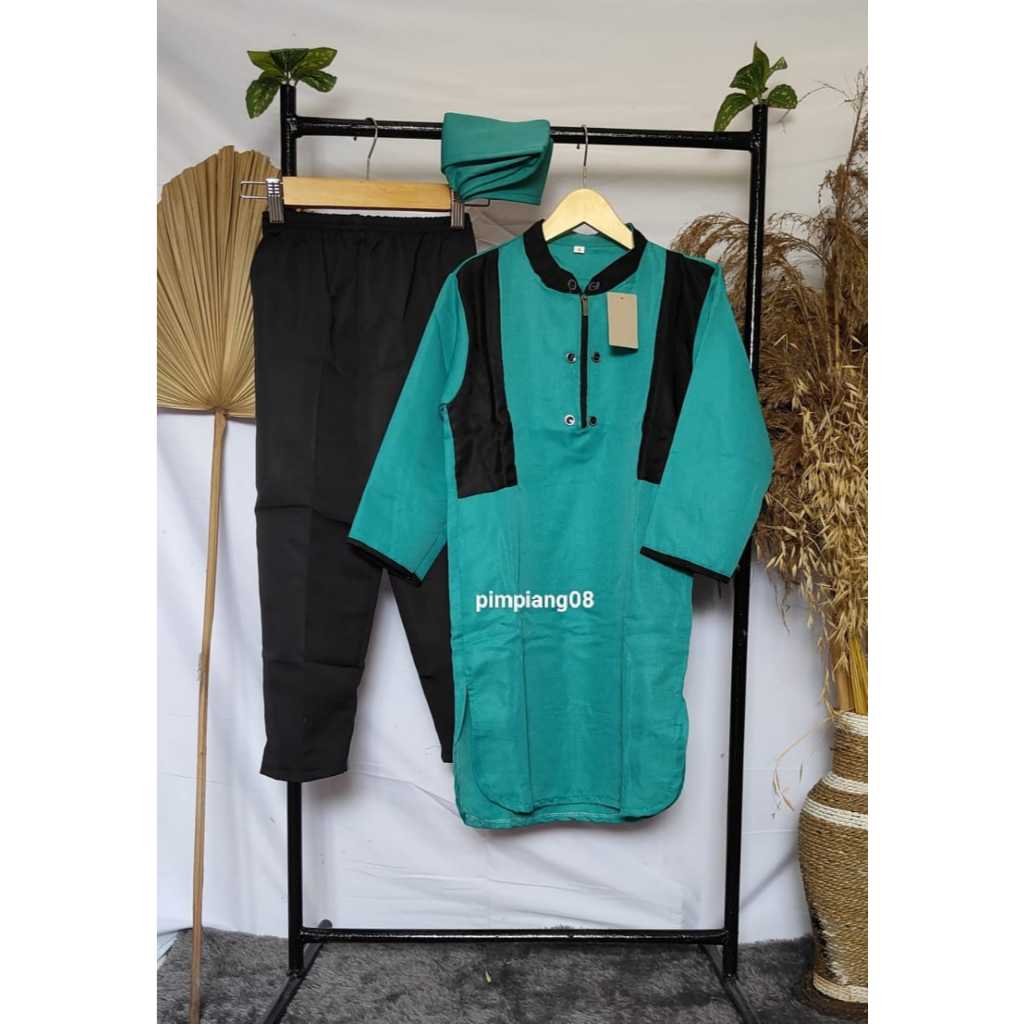 baju koko arken satu set koko anak laki laki usia 1-12 tahun koko elegan