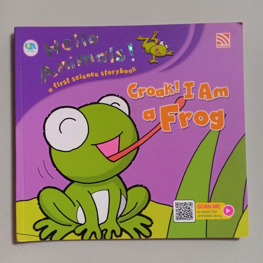 BUKU PELANGI SERI HELLO ANIMALS WITH AR VIDEO - CROAK I AM A FROG