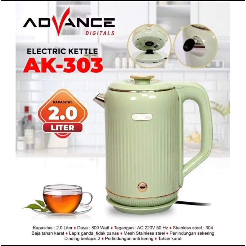 kettle listrik advance ak303