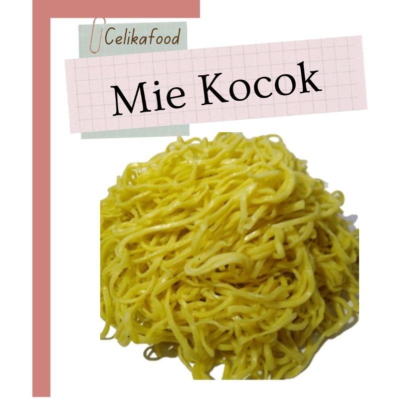 

Mie Kocok Kuning 500 gr Basah Segar Noodle Fresh untuk Baso