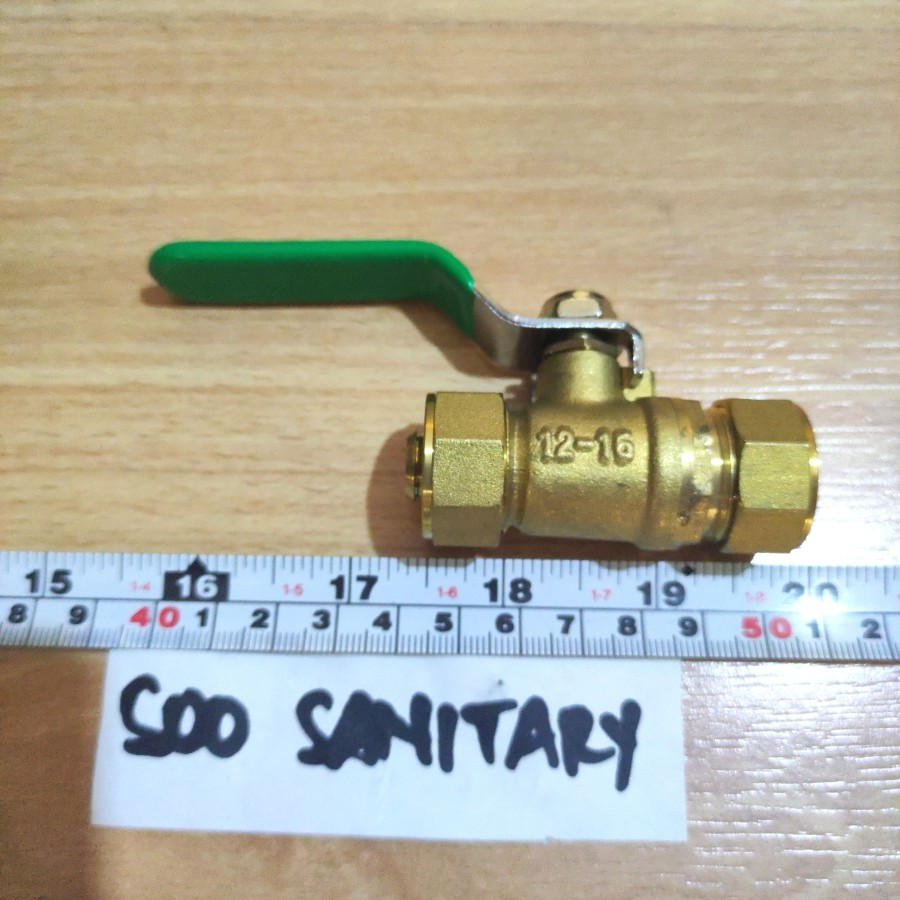 Ball Valve Air Panas 1/2" Kuningan - Stop Kran Pipa Air Panas