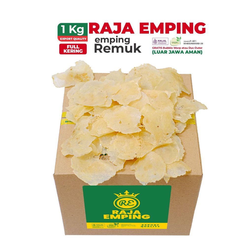 

Emping Melinjo REMUKAN Full Kering 1kg - Emping Melinjo Limpung