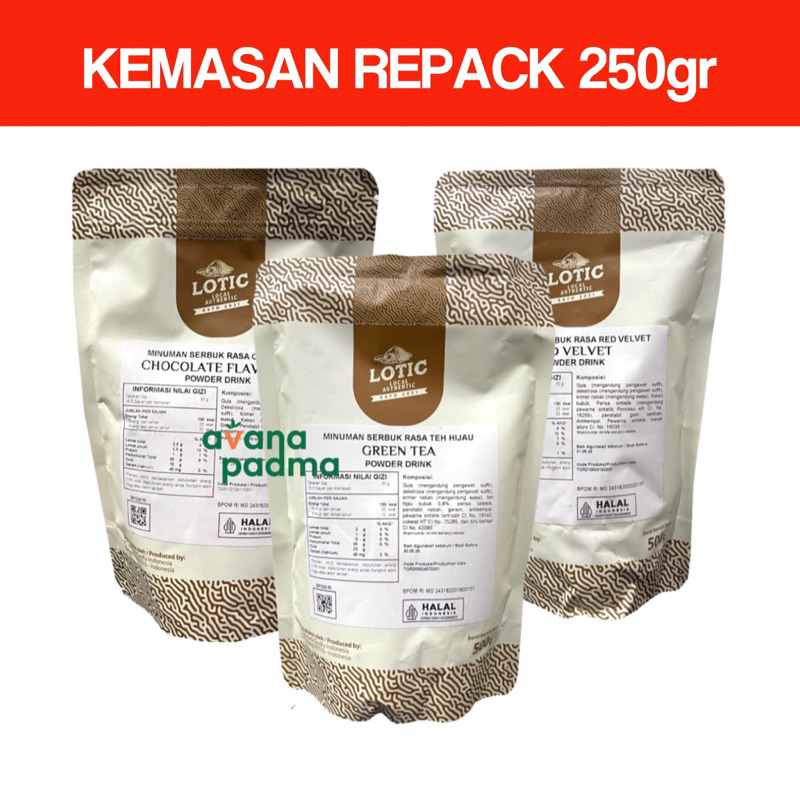 

Lotic Powder Drink (Repack 250g) (17 Varian Rasa)