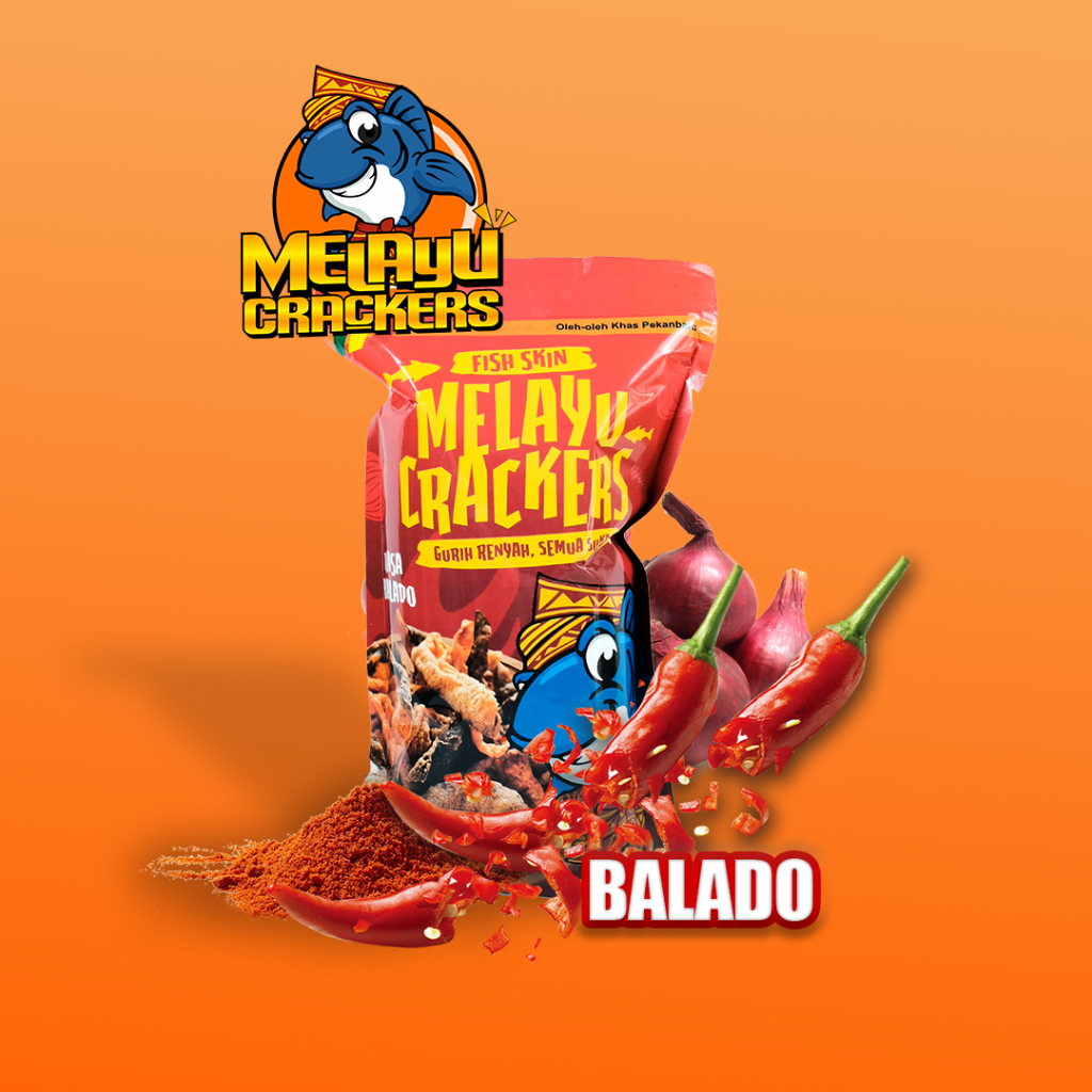 

kerupuk kulit ikan patin varian Balado | Fish skin 90gr