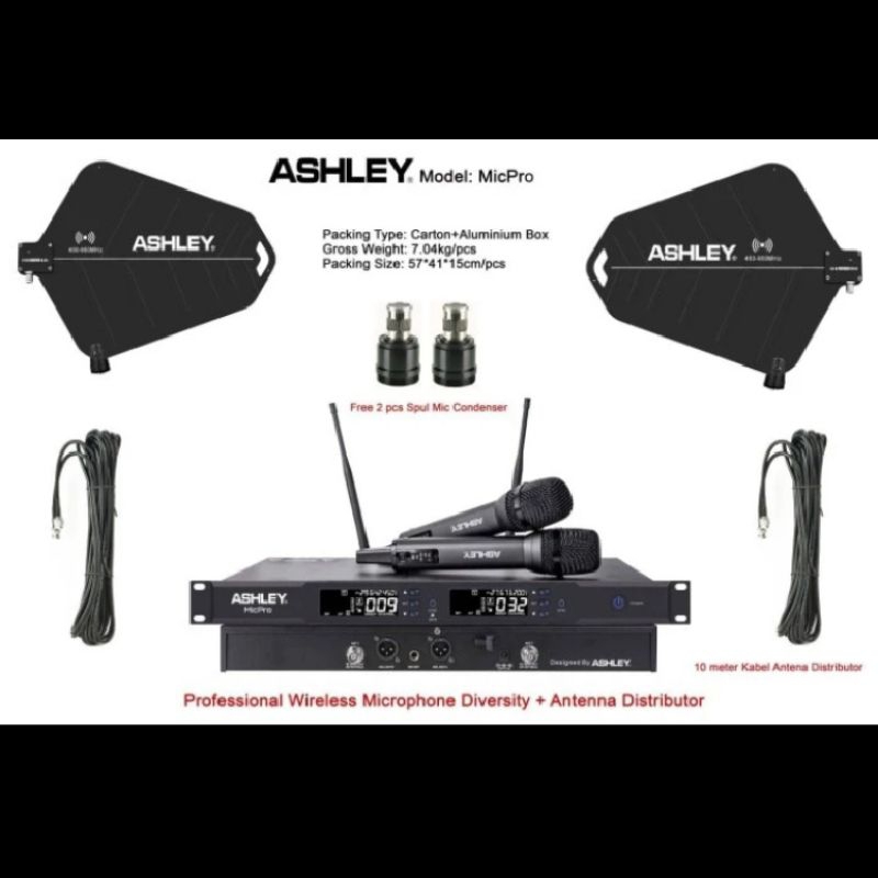Mic wireless Ashley Micpro original ashley Mic pro