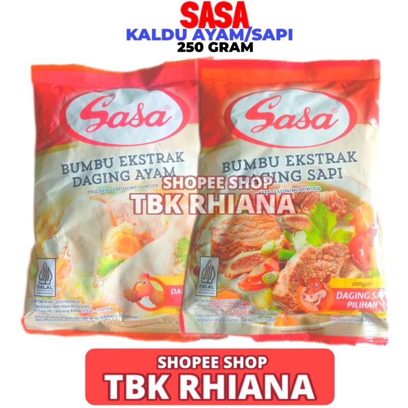 

Bumbu Kaldu Ayam Dan Sapi Sasa 250gr