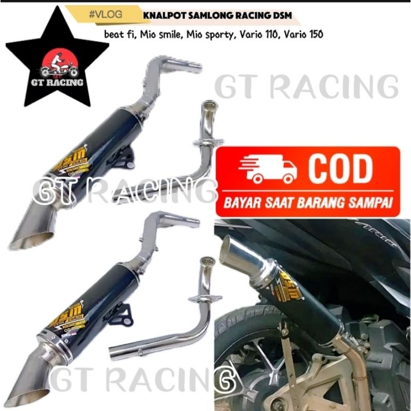 KNALPOT SAMLONG RACING DSM beat fi, Mio smile, Mio sporty, Vario 110, Vario 150