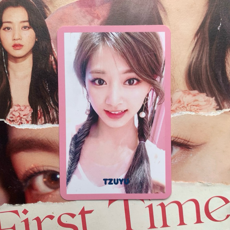 tzuyu signal pink border kepang signal twice photocard official