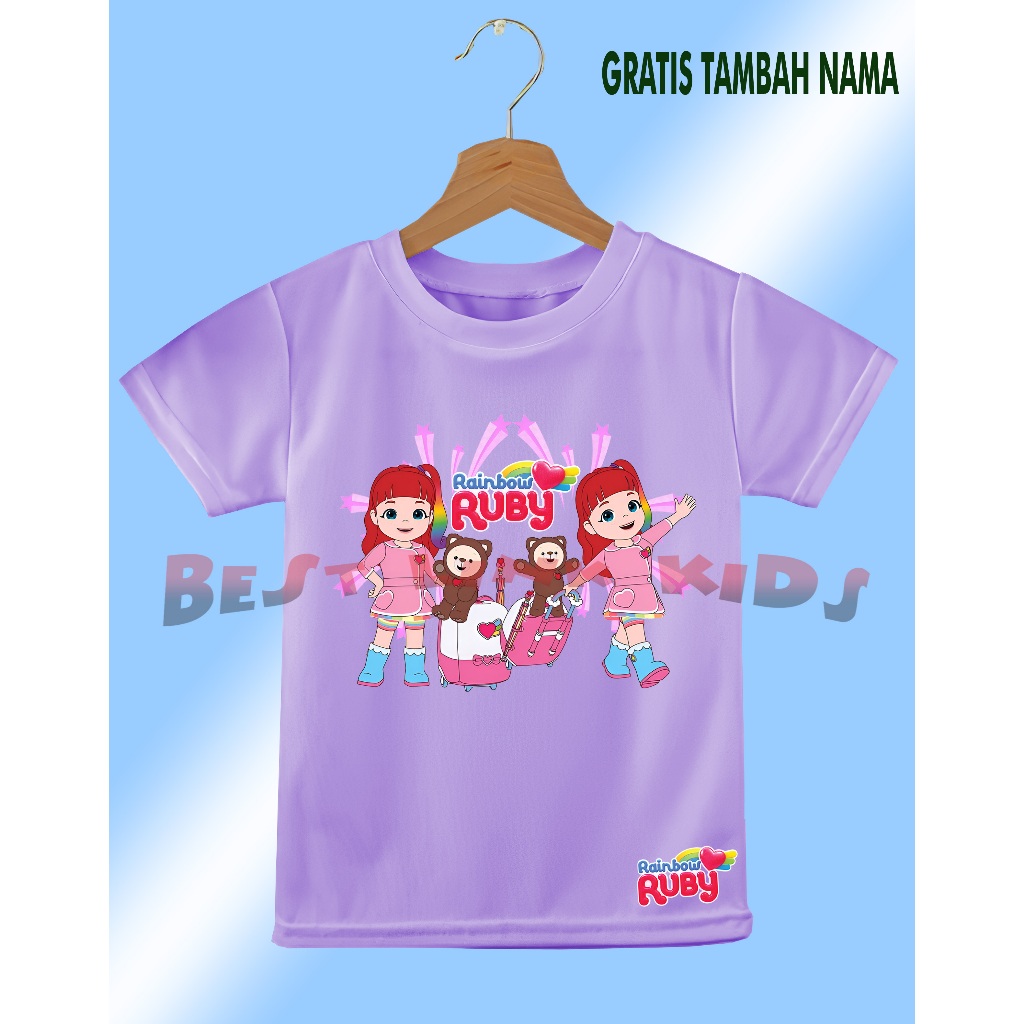 Atasan Baju Anak Rainbow Ruby Karakter Choco dan Ruby